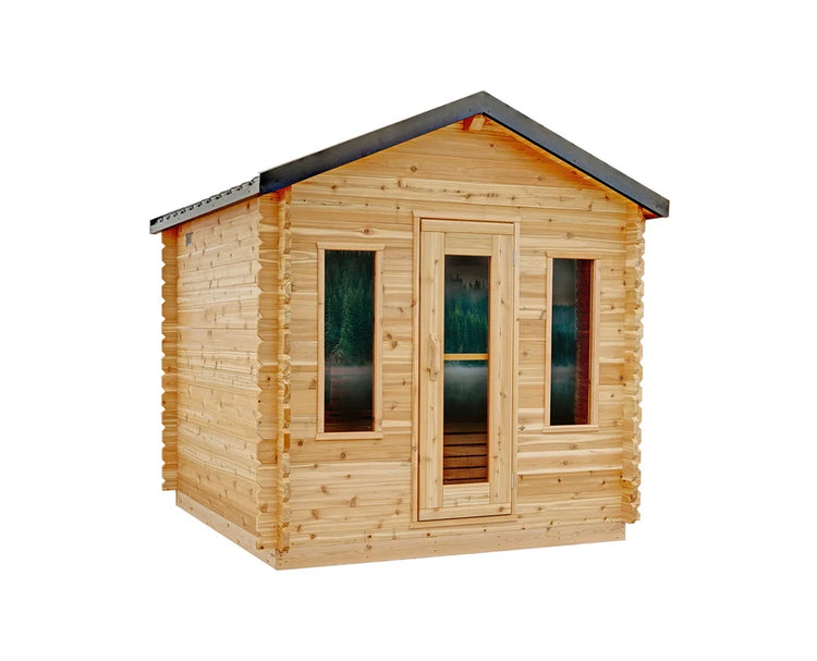 8' Red Cedar Classic Cabin Sauna