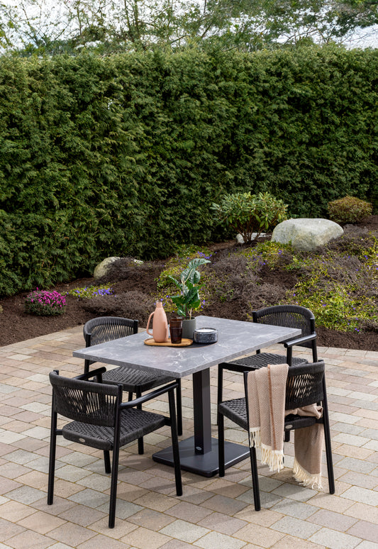 Naples Dining Side Chair, Charcoal/Diva Night