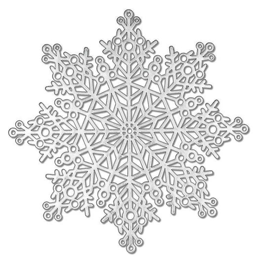 Silver Cutout Snowflake Placemat