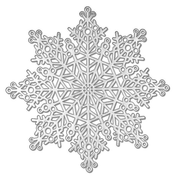 Silver Cutout Snowflake Placemat