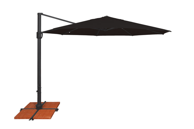 11' Round Cantilever w/Cross Base