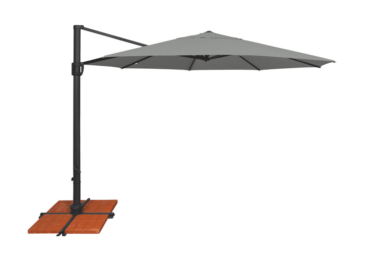11' Round Cantilever w/Cross Base