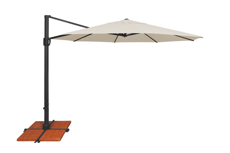 11' Round Cantilever w/Cross Base