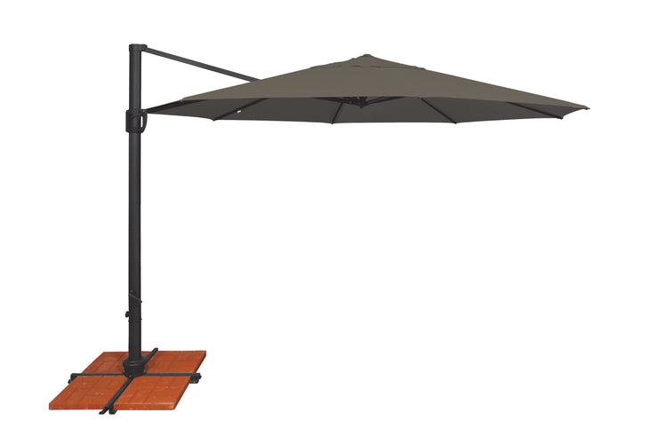11' Round Cantilever w/Cross Base