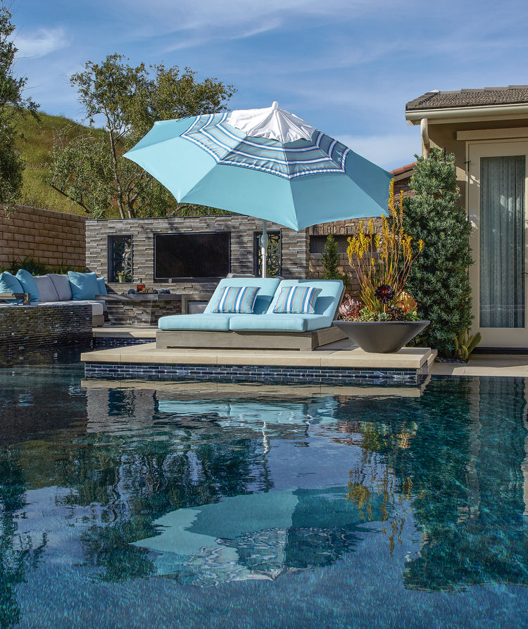 Treasure Garden 11' RD Umbrella w/Auto Tilt