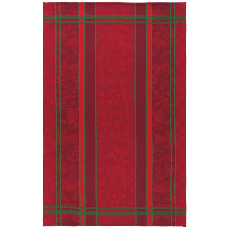 Winterberry Jacquard Christmas Dishtowel
