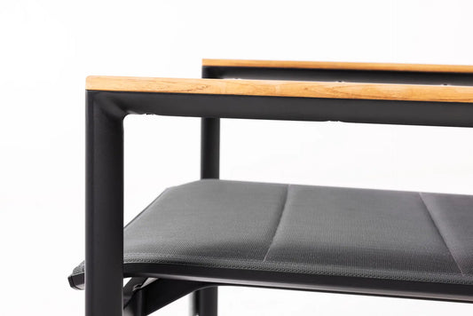 Atlas Padded Dining Chair, Black
