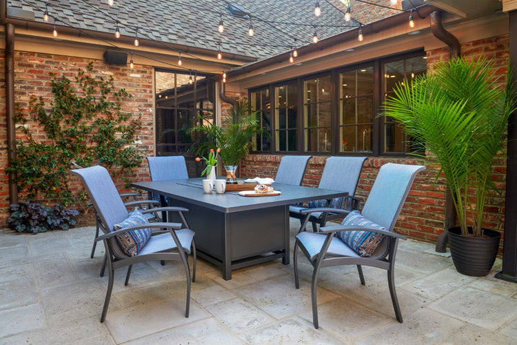 Belle Isle Sling Swivel Rocker, Trout/Textured Kona