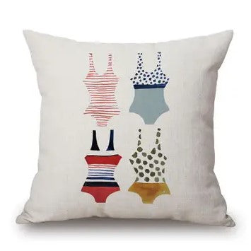 18"x18" Bikini Decorative Pillow, Indoor/Outdoor