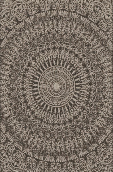 7 X 9 Carnival Indoor/Outdoor Light Grey Rug