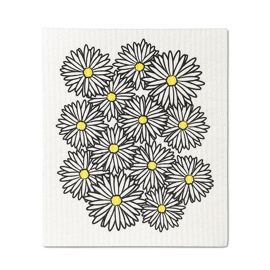 Set of 2 Daisy Swedish Sponge Cloth