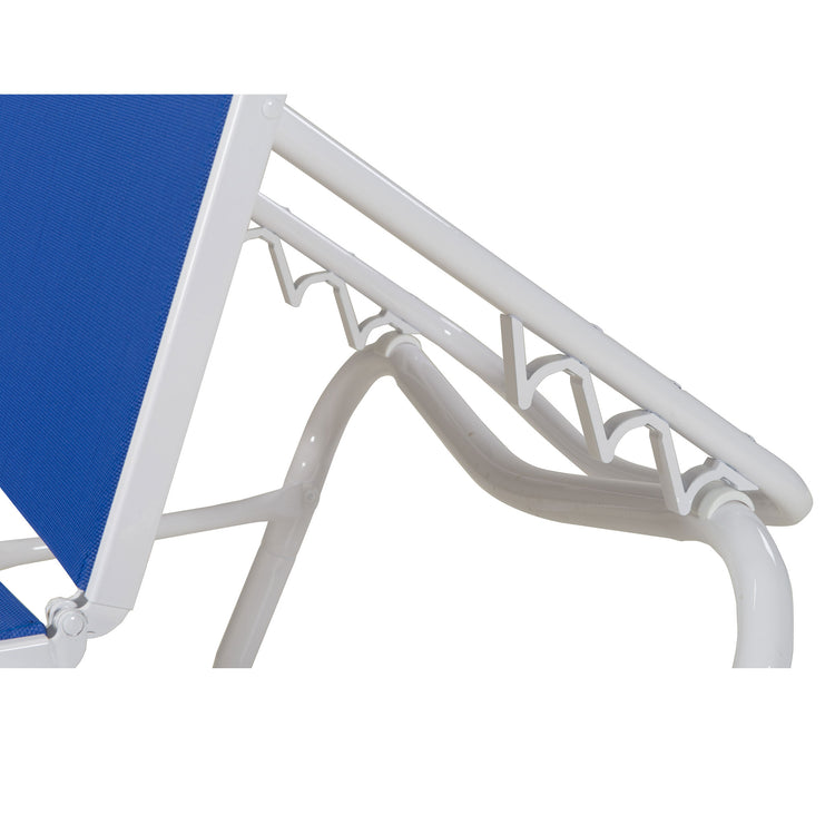 Gardenella 4-Pos. Stacking Chaise w/Arms, Ella/Black