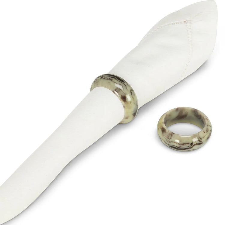 Set of 6 Swirl Napkin Rings