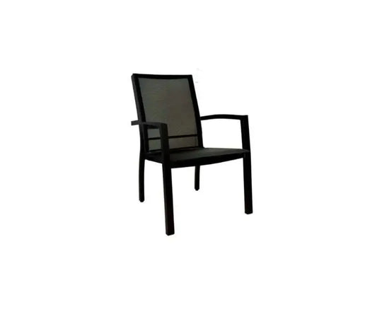 Harbour Sling Dining Chair, Textured Black