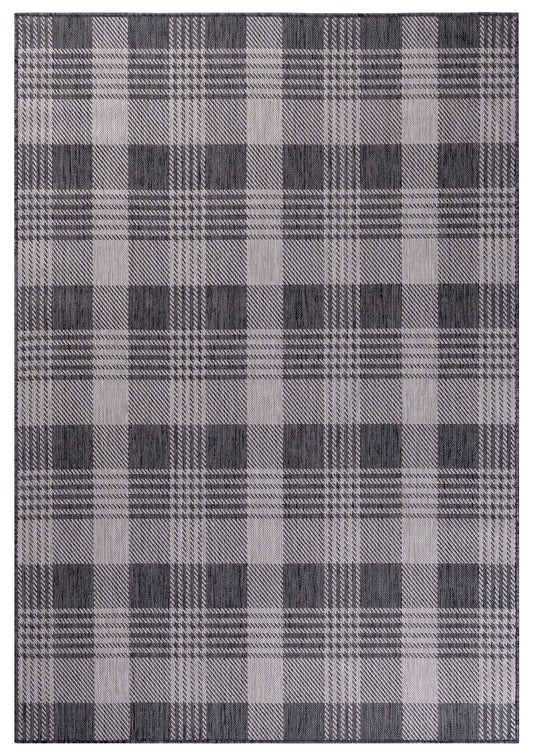 5 X 7 Oksana Indoor/Outdoor Anthracite Light Grey Rug
