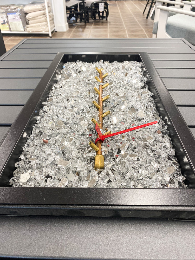 Latitude 32'' x 50'' Rectangular Fire Pit, Carbon