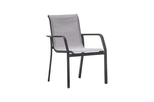 Knight Sling Dining Chair, Charcoal Frame