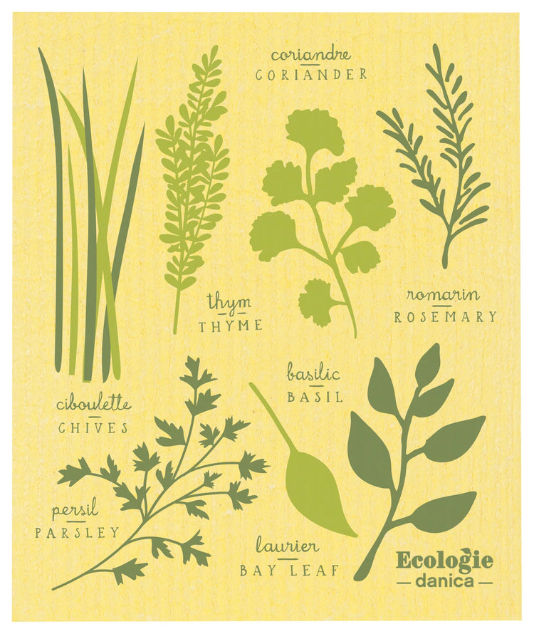 Les Fines Herbes Swedish Sponge Cloth