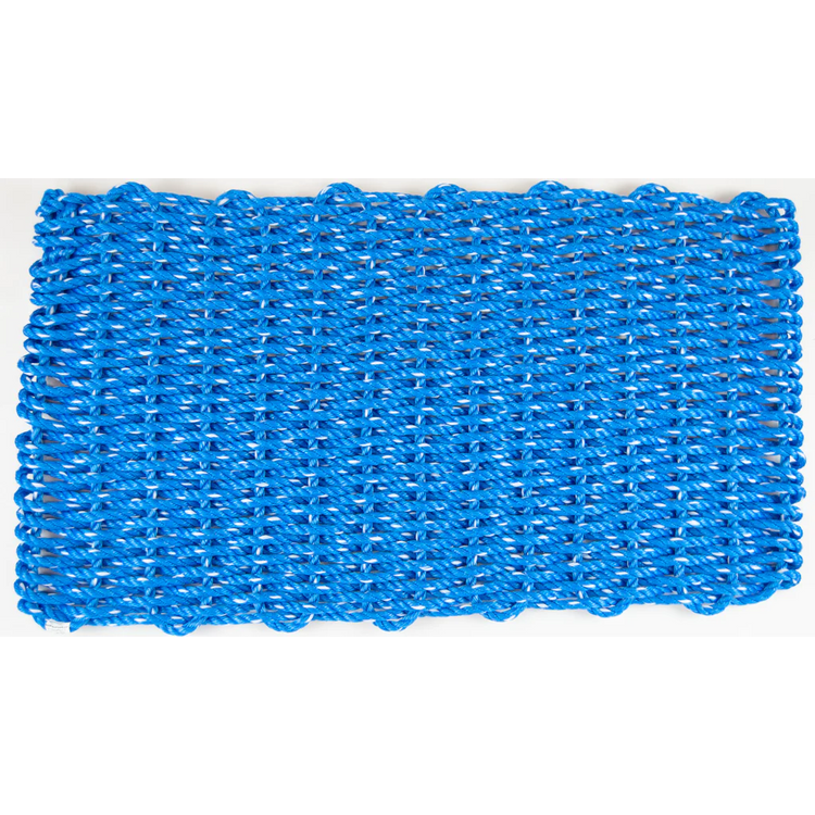 Lobster Rope Doormat: Beachglass Blue