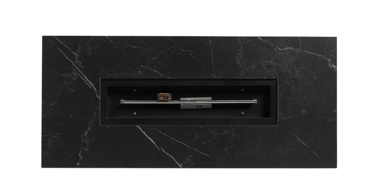 Newbury 54"x24" Rectangular Fire Pit, Pietra Grey/Diva Night