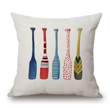 18"x18" Paddle Decorative Pillow, Indoor/Outdoor