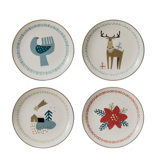 5" Round Stoneware Plate