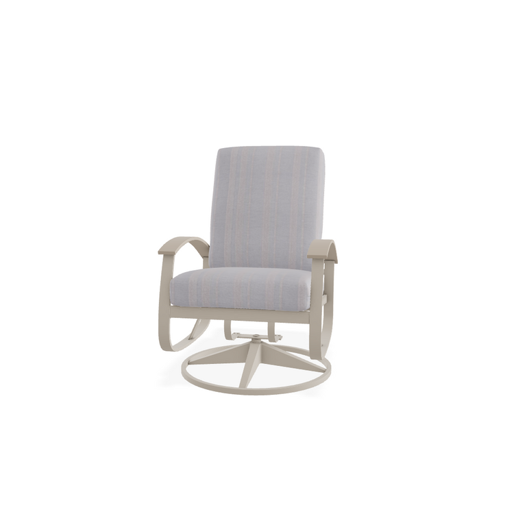 Belle Isle Cushion Swivel Rocker, Sash Dove/Desert