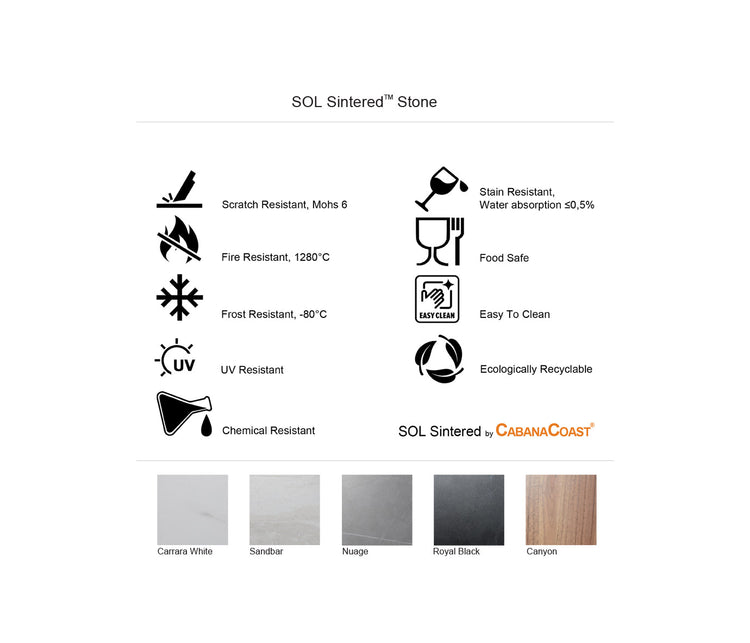 Nova 62” x 25" Fire Pit, Nuage