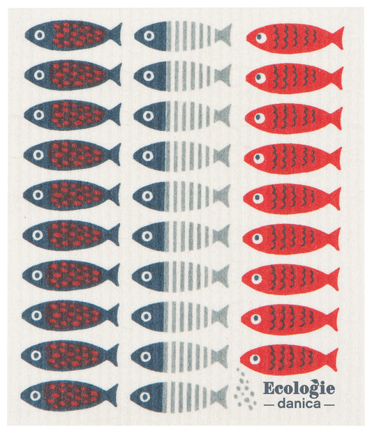Little Fish Swedish Sponge Cloth