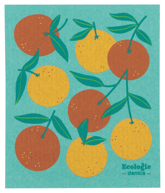 Oranges Swedish Sponge Cloth
