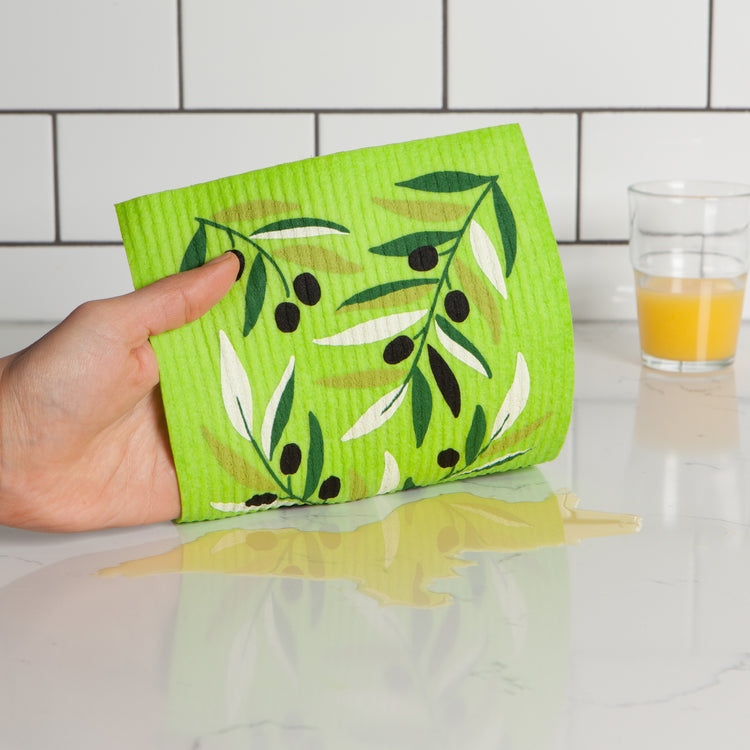 Olives Swedish Sponge Cloth