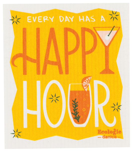 Happy Hour Swedish Sponge Cloth