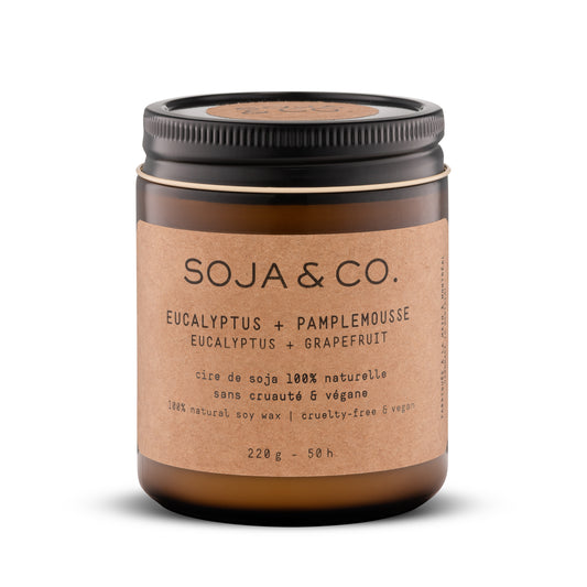 SOJA&CO. Candle: Eucalyptus & Grapefruit 8oz