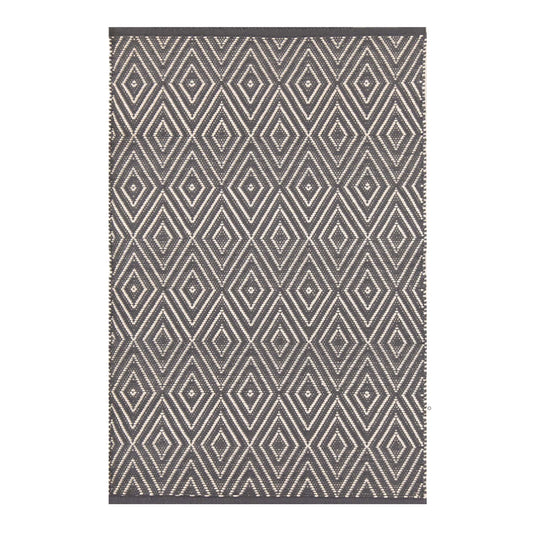 6X9 Area Rug Diamond Graphite - Indoor/Outdoor