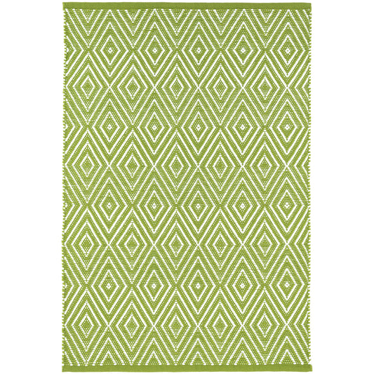 Diamond Sprout/White 5X8 Area Rug Indoor/Outdoor
