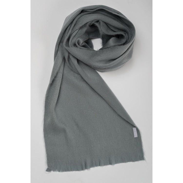 Solid Alpaca Seamless Scarf, Fossil