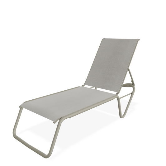Gardenella 4 Pos. Armless Chaise, Storm/Augustine Oyster