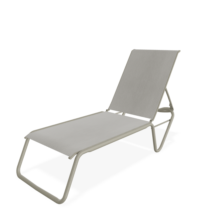 Gardenella 4 Pos. Armless Chaise, Storm/Augustine Oyster