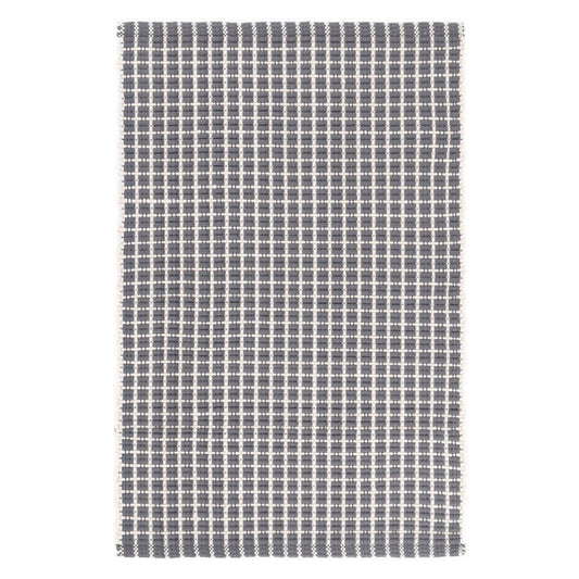 6X9 Area Rug Gridiron Grey - Indoor/Outdoor