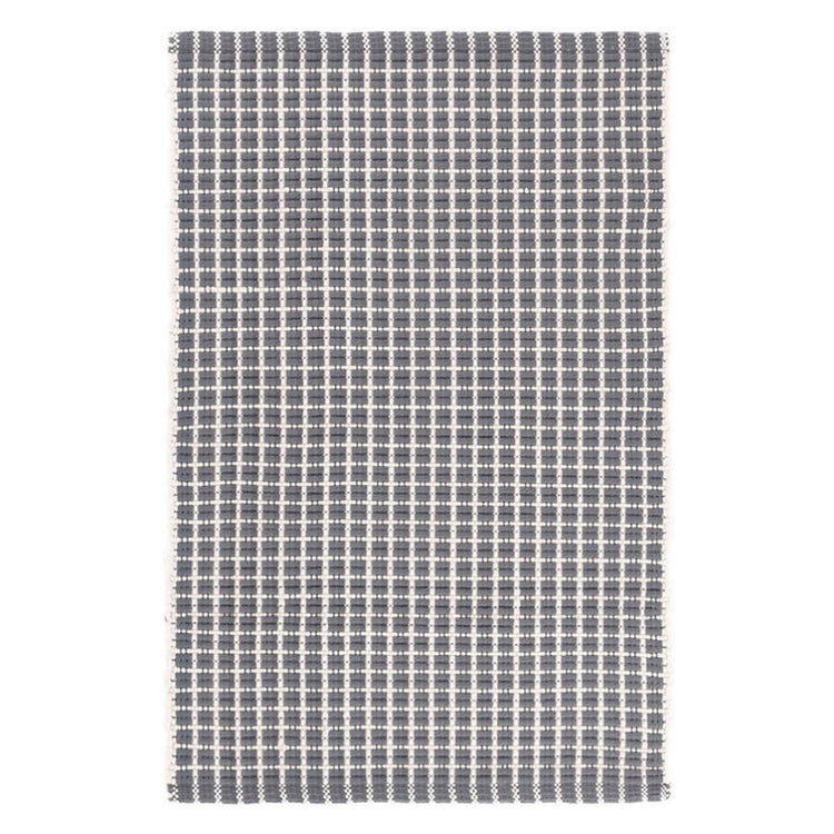 6X9 Area Rug Gridiron Grey - Indoor/Outdoor