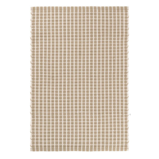 6X9 Area Rug Gridiron Wheat - Indoor/Outdoor