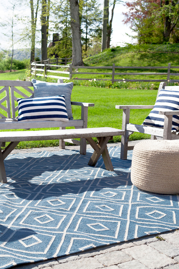 Mali Indigo 5X8 Area Rug Indoor/Outdoor