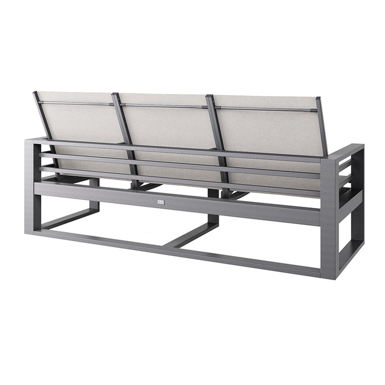 3-PC Palermo Sling Sofa & Club Chairs, Pebble/Graphite