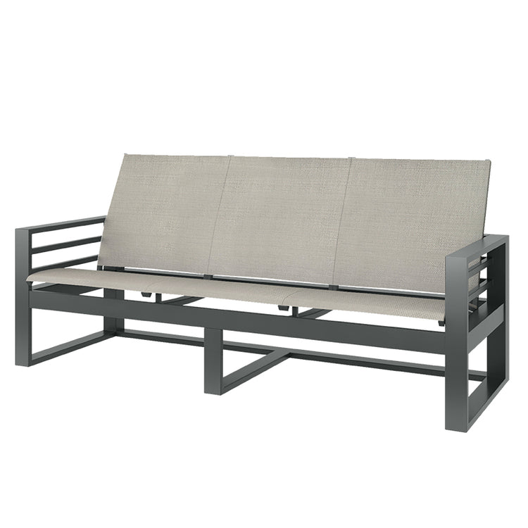 3-PC Palermo Sling Sofa & Club Chairs, Pebble/Graphite