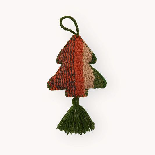 Vintage Hand Embroidered Ornament, Tree