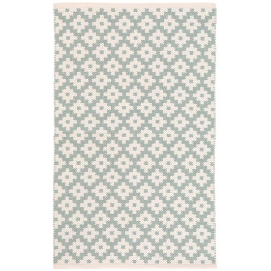 Samode Light Blue/Ivory 5X8 Area Rug Indoor/Outdoor
