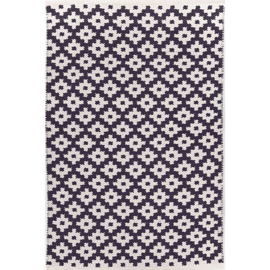 Samode Navy/Ivory 6X9 Area Rug Indoor/Outdoor