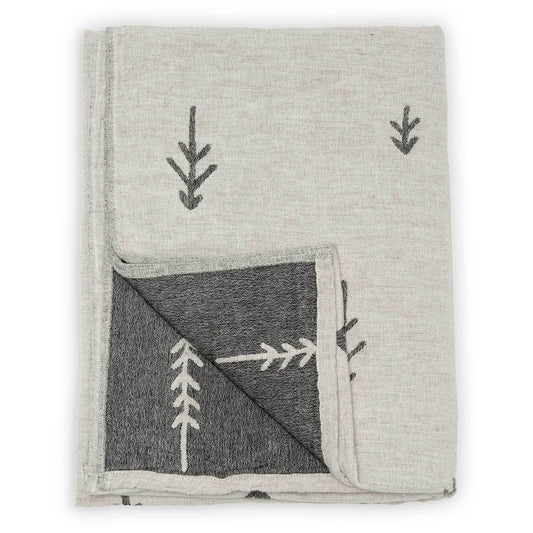 Lambswool Throw Blanket, Tree