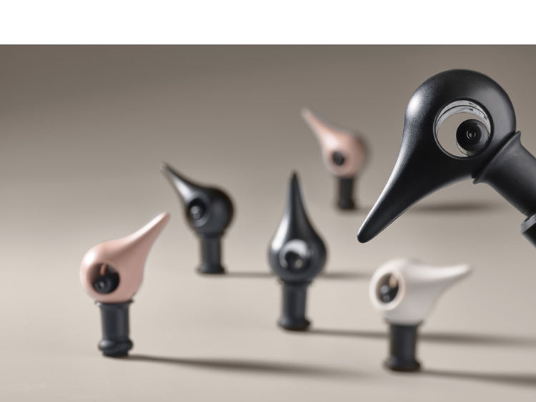 ROCKS BIRD Wine Stopper, Nude
