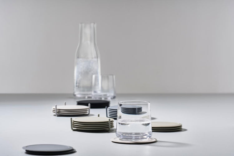 SINGLES Coaster w/ holder, Mud
